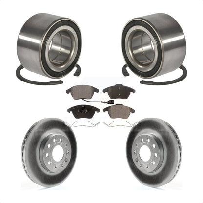 Wheel Bearing Coated Disc Brake Rotors And Pads Front Kit For Volkswagen Jetta