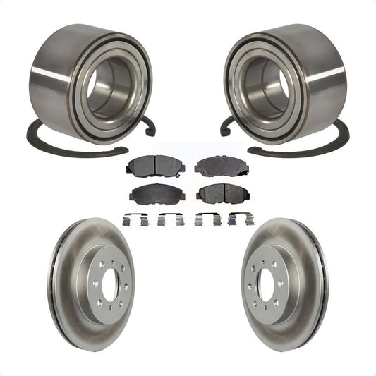 Wheel Bearing Coated Disc Brake Rotor And Pad Front Kit For Honda Civic Acura EL