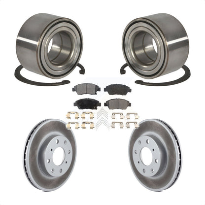 Wheel Bearing Coated Disc Brake Rotors And Pads Front Kit For Honda Civic