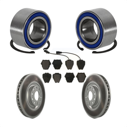 Wheel Bearing Coat Brake Rotor Pads Front Kit For 2000-2001 Audi A4 Turbocharged