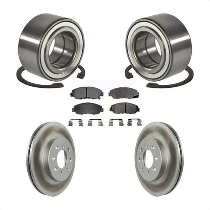 Wheel Bearing Coated Disc Brake Rotor And Pad Front Kit For Honda Civic Acura EL