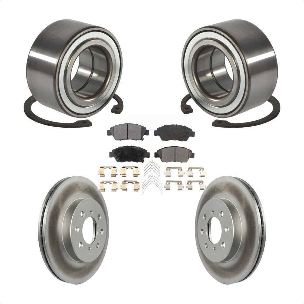 Wheel Bearing Coated Disc Brake Rotor And Pads Front Kit For Honda Civic del Sol