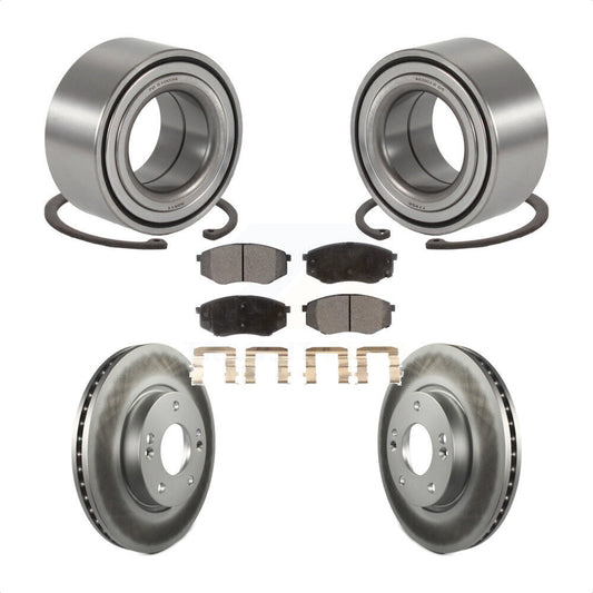 Wheel Bearing Coat Brake Rotor Pad Front Kit For Hyundai Tucson Kia Sportage FWD