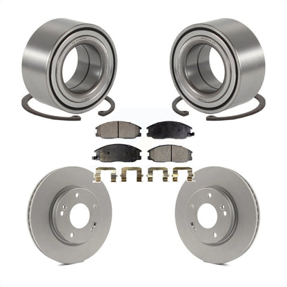Wheel Bearing Coated Disc Brake Rotors And Pads Front Kit For Hyundai Santa Fe