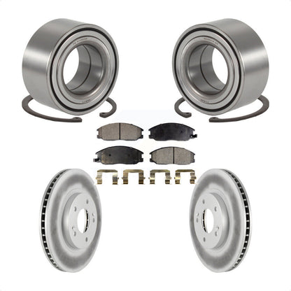 Wheel Bearing Coated Disc Brake Rotors And Pads Front Kit For Hyundai Santa Fe