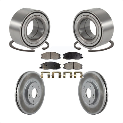 Wheel Bearing Coated Disc Brake Rotors And Pads Front Kit For Hyundai XG350