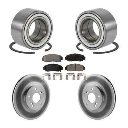 Wheel Bearing Coated Disc Brake Rotors And Pads Front Kit For Acura TL CL