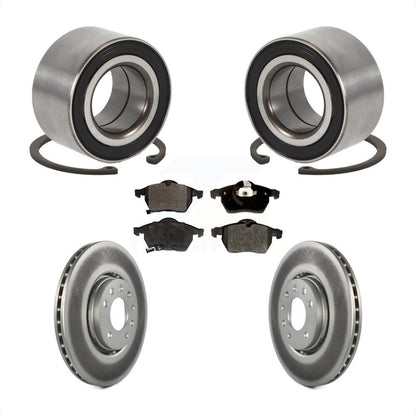 Wheel Bearing Coated Disc Brake Rotors And Pads Front Kit For Saab 9-3 9-5