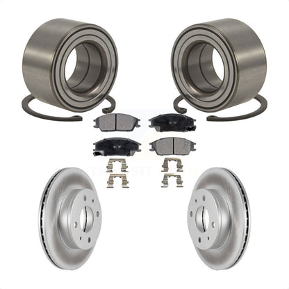 Wheel Bearing Coated Disc Brake Rotor Pad Front Kit For 2000-2005 Hyundai Accent