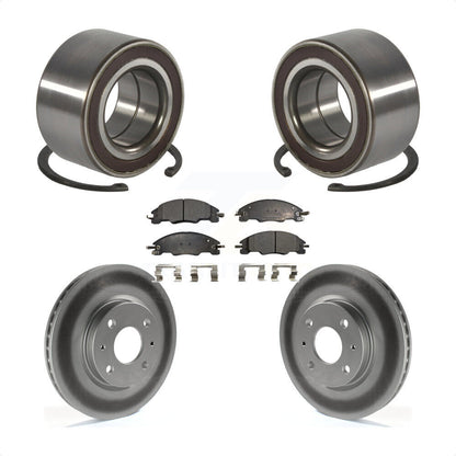 Wheel Bearing Coated Disc Brake Rotor And Pad Front Kit For 2008-2011 Ford Focus