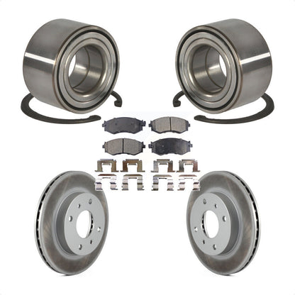 Wheel Bearing Coated Disc Brake Rotors And Pads Front Kit For Nissan Sentra 1.8L