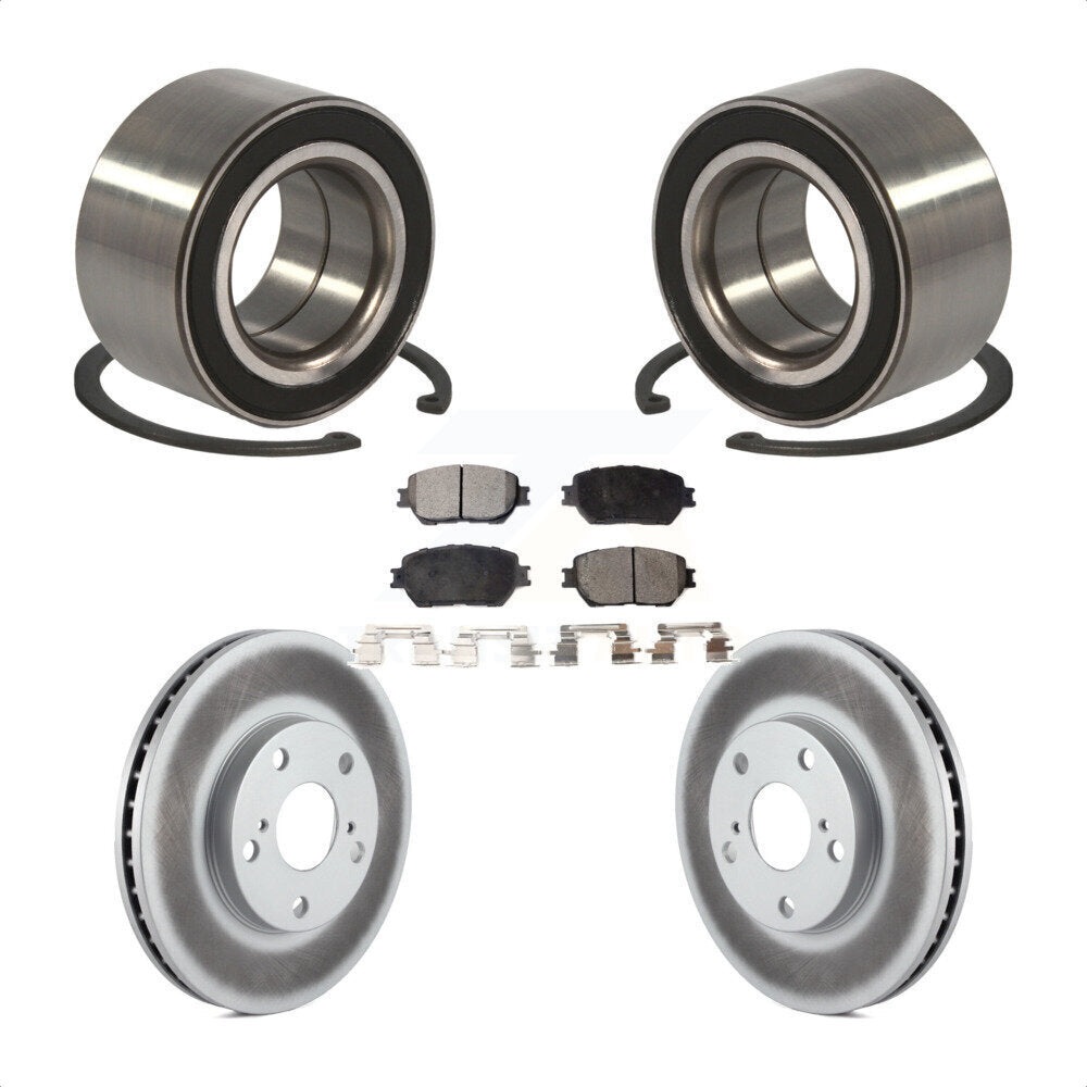 Wheel Bearing Coated Disc Brake Rotors And Pads Front Kit For Toyota Camry