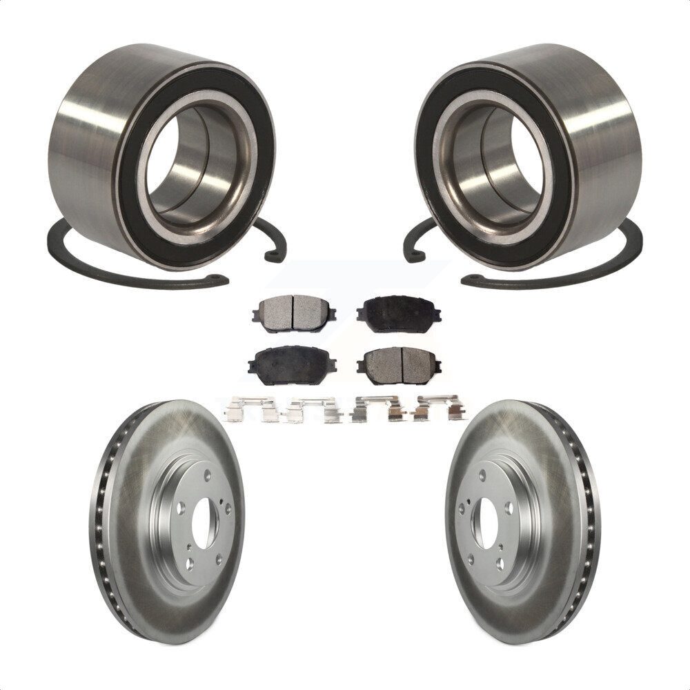 Wheel Bearing Coated Disc Brake Rotors And Pads Front Kit For Toyota Camry