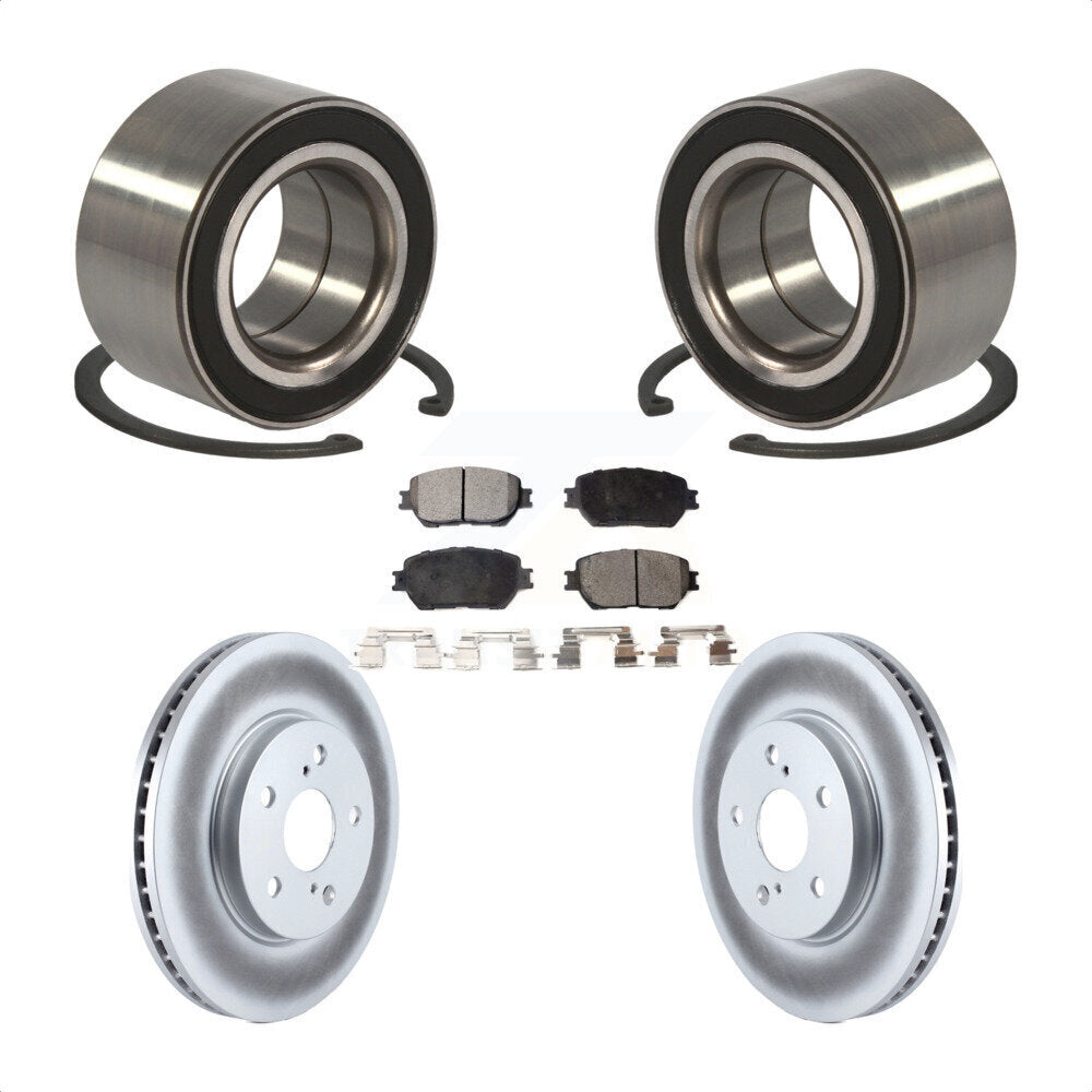 Wheel Bearing Coated Disc Brake Rotors And Pads Front Kit For Toyota Camry