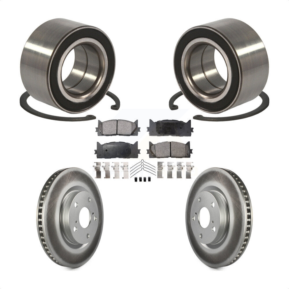 Wheel Bearing Coat Brake Rotor Pad Front Kit For Toyota Camry Lexus ES350 Avalon