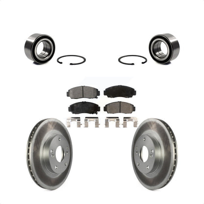 Wheel Bearing Coated Disc Brake Rotors And Pads Front Kit For Honda Accord