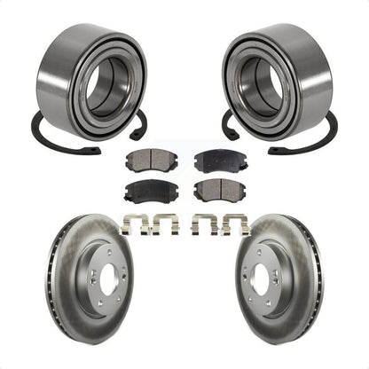 Wheel Bearing Coated Disc Brake Rotors And Pads Front Kit For Hyundai Tiburon