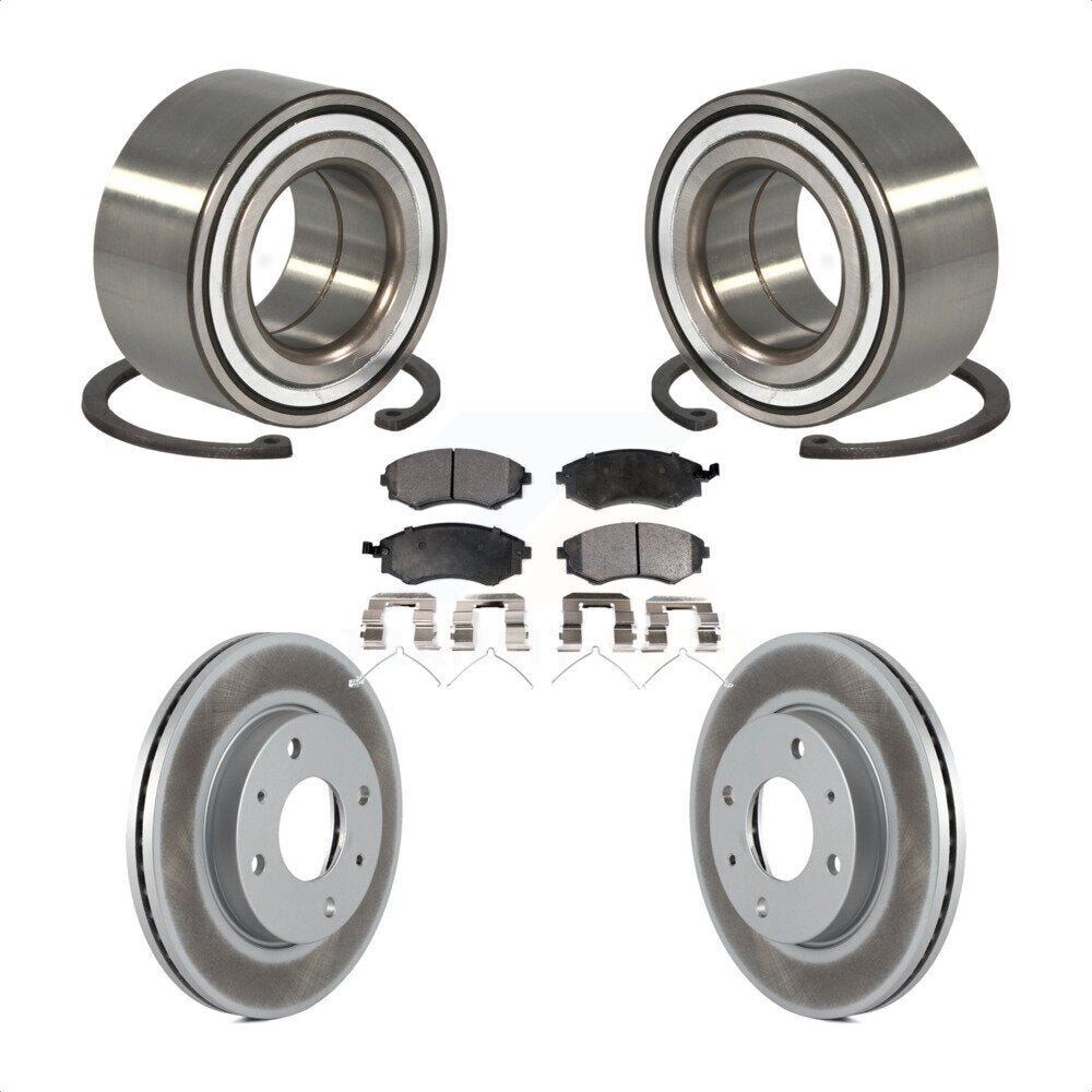 Wheel Bearing Coated Disc Brake Rotors And Pads Front Kit For Hyundai Elantra