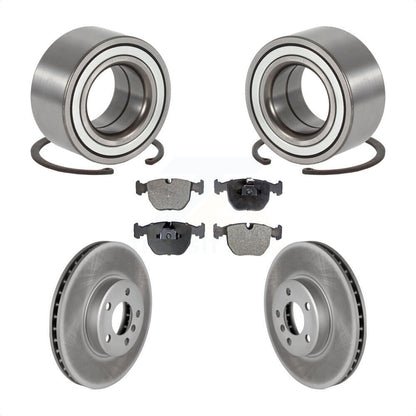 Wheel Bearing Coated Disc Brake Rotor And Pad Front Kit For 2000 BMW X5 To 04 00