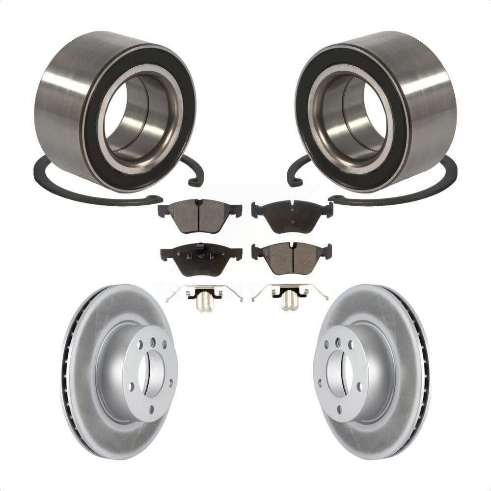 Wheel Bearing Coated Disc Brake Rotors And Pads Front Kit For BMW 328xi 325xi