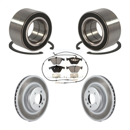 Wheel Bearing Coated Disc Brake Rotor & Pads Front Kit For BMW 335i xDrive 335xi