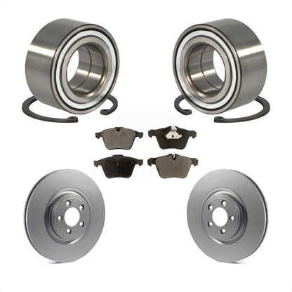 Wheel Bearing Coated Disc Brake Rotors And Pads Front Kit For Jaguar XJ