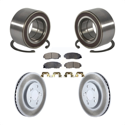 Wheel Bearing Coated Disc Brake Rotor Pads Front Kit For 2005-2010 Honda Odyssey
