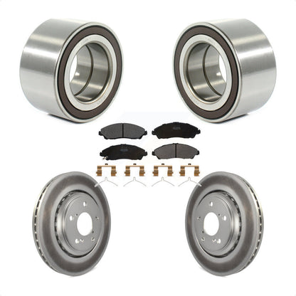 Wheel Bearing Coated Brake Rotor And Pad Front Kit For 2017-2019 Honda Ridgeline