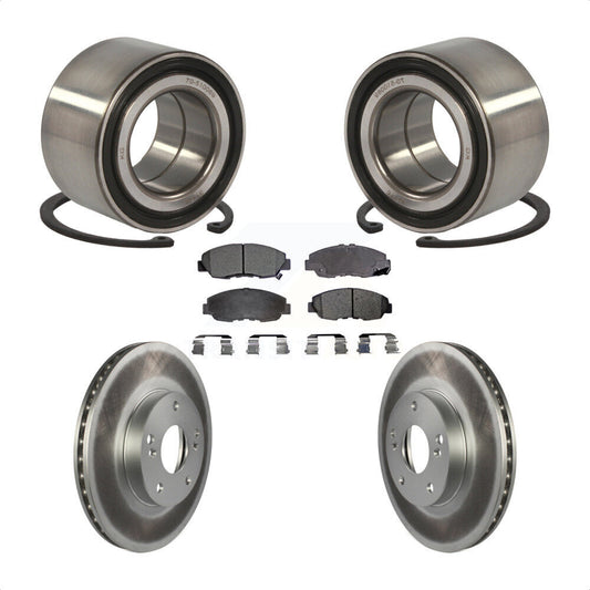 Wheel Bearing Coated Brake Rotor Pad Front Kit For 2011 Honda Civic GX with 1.8L