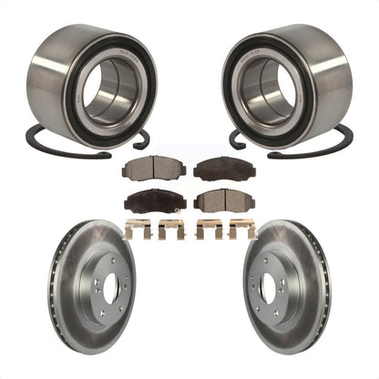 Wheel Bearing Coat Brake Rotor Pads Front Kit For 06-10 Honda Civic GX with 1.8L