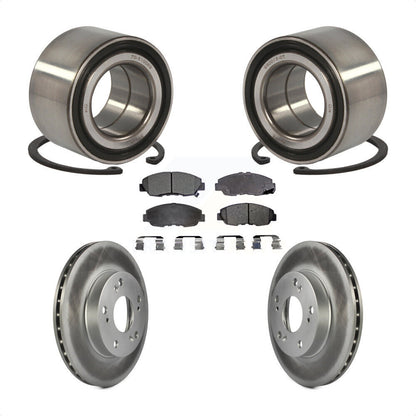 Wheel Bearing Coated Disc Brake Rotors And Pads Front Kit For Honda Civic