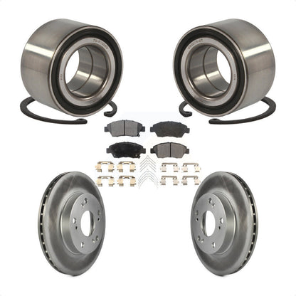 Wheel Bearing Coated Disc Brake Rotors And Pads Front Kit For Honda Civic