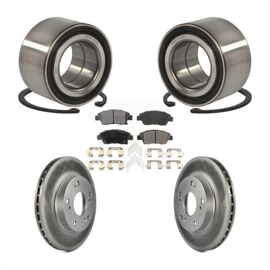 Wheel Bearing Coated Disc Brake Rotors And Pads Front Kit For Honda Civic