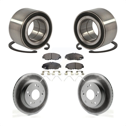 Wheel Bearing Coated Disc Brake Rotors And Pads Front Kit For Honda Civic