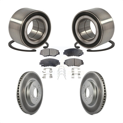 Wheel Bearing Coated Disc Brake Rotors And Pads Front Kit For Honda Civic