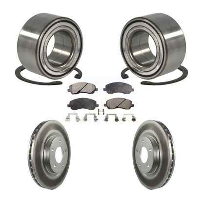 Wheel Bearing Coated Brake Rotor Pad Front Kit For Mitsubishi Jeep Outlander RVR