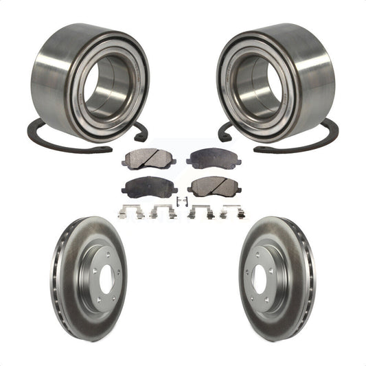 Wheel Bearing Coated Brake Rotor Pad Front Kit For Mitsubishi Jeep Outlander RVR
