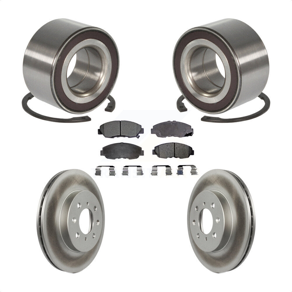 Wheel Bearing Coated Disc Brake Rotors And Pads Front Kit For Honda Insight