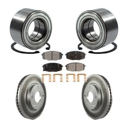 Wheel Bearing Coated Disc Brake Rotors And Pads Front Kit For Hyundai Elantra