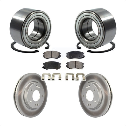 Wheel Bearing Coated Disc Brake Rotors And Pads Front Kit For Hyundai Elantra