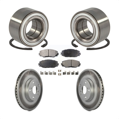 Wheel Bearing Coated Disc Brake Rotors And Pads Front Kit For 2008-2014 Scion xD