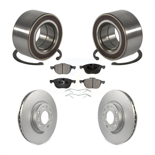 Wheel Bearing Coated Disc Brake Rotors And Pads Front Kit For Mazda 3 5 Sport