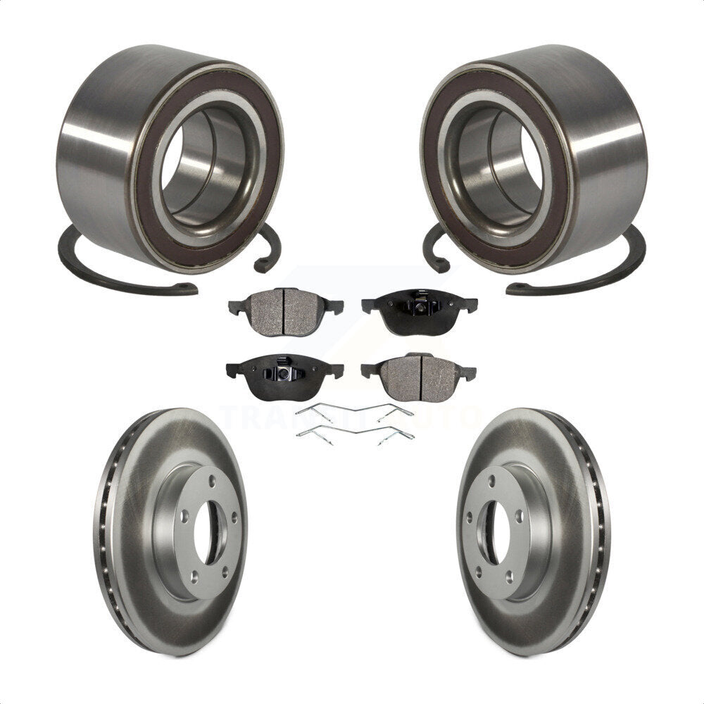 Wheel Bearing Coated Disc Brake Rotors And Pads Front Kit For Mazda 3 Sport