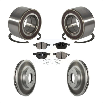 Wheel Bearing Coated Disc Brake Rotors And Pads Front Kit For Mazda 3 Sport