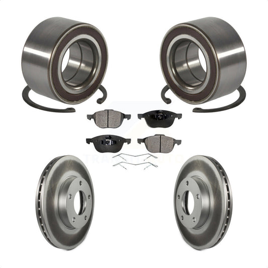 Wheel Bearing Coated Disc Brake Rotors And Pads Front Kit For Mazda 3 Sport