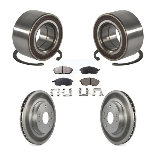 Wheel Bearing Coated Disc Brake Rotor And Pad Front Kit For Suzuki SX4 Crossover