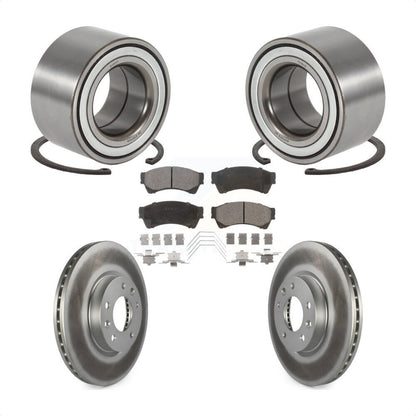 Wheel Bearing Coated Disc Brake Rotor & Pad Front Kit For 2009-2013 Mazda 6 3.7L