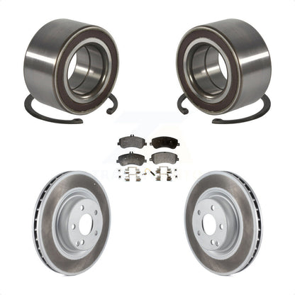Wheel Bearing Coated Brake Rotor & Pad Front Kit For Mercedes-Benz GLK350 GLK250