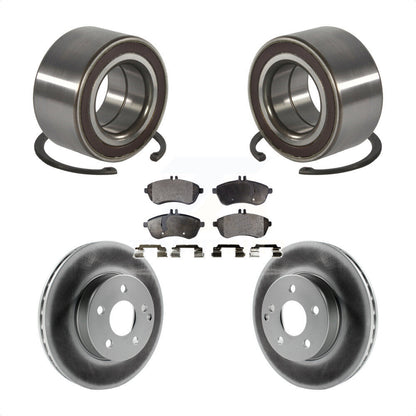 Wheel Bearing Coated Disc Brake Rotors And Pads Front Kit For Mercedes-Benz C300