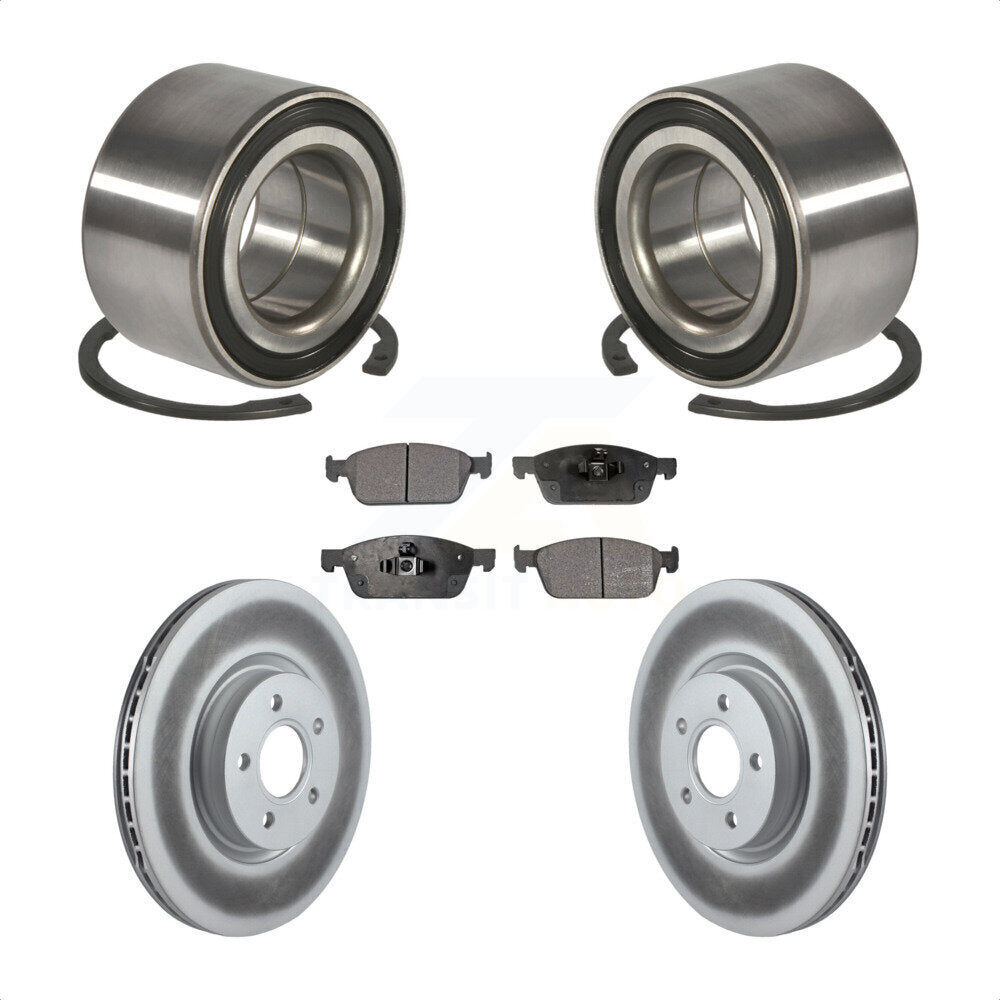 Wheel Bearing Coat Brake Rotor Pad Front Kit For Ford Escape Transit Connect MKC